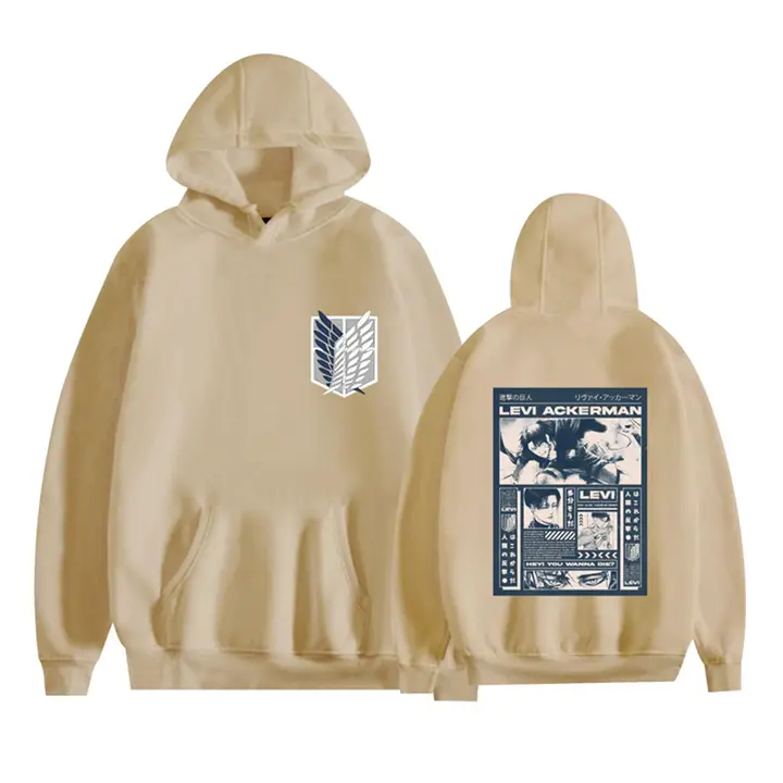 Sudadera con capucha Levi Alas de la Libertad — caqui 2, talla