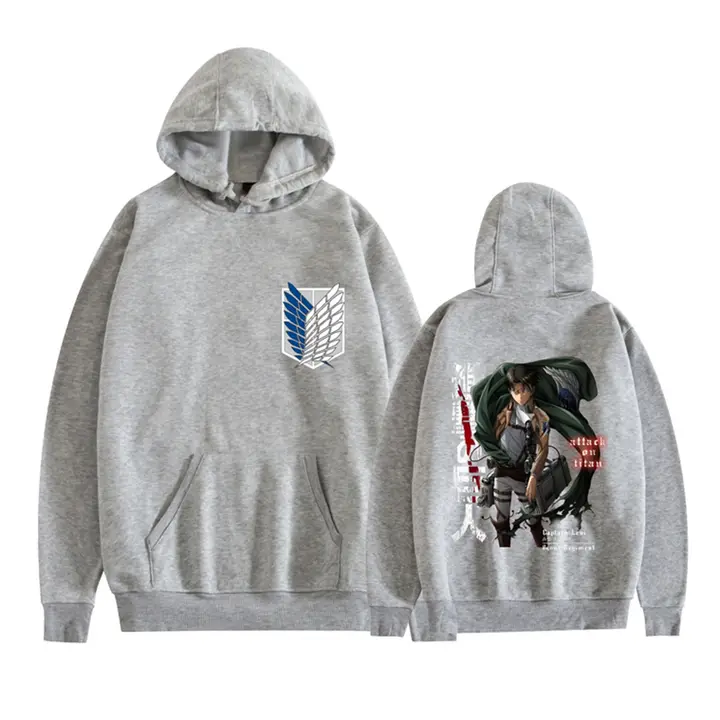 Sudadera con capucha Levi Alas de la Libertad — gris 1, talla