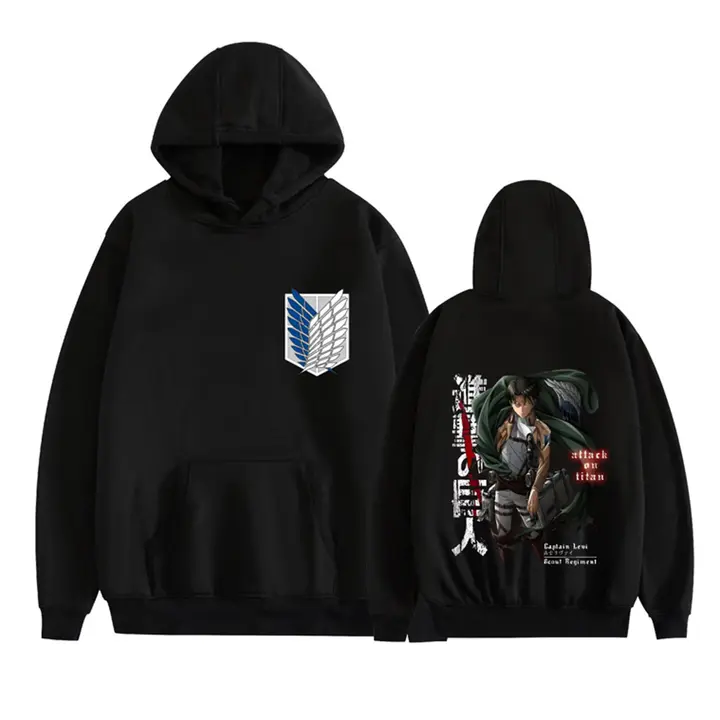 Sudadera con capucha Levi Alas de la Libertad — negro 1, talla