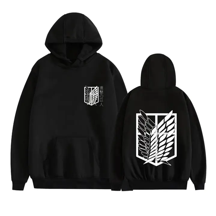 Sudadera con capucha Levi Alas de la Libertad — negro 3, talla