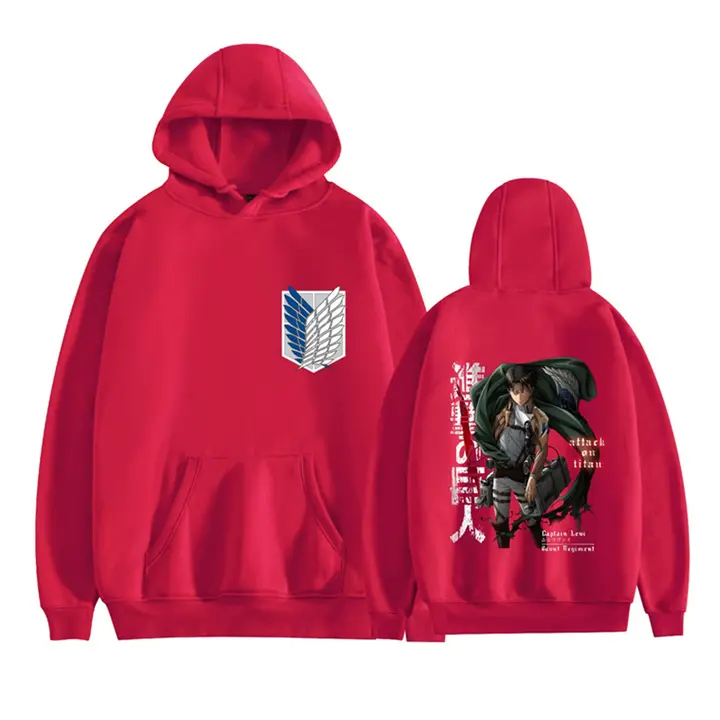 Sudadera con capucha Levi Alas de la Libertad — rojo 1, talla