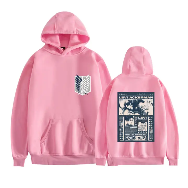 Sudadera con capucha Levi Alas de la Libertad — rosa 2, talla