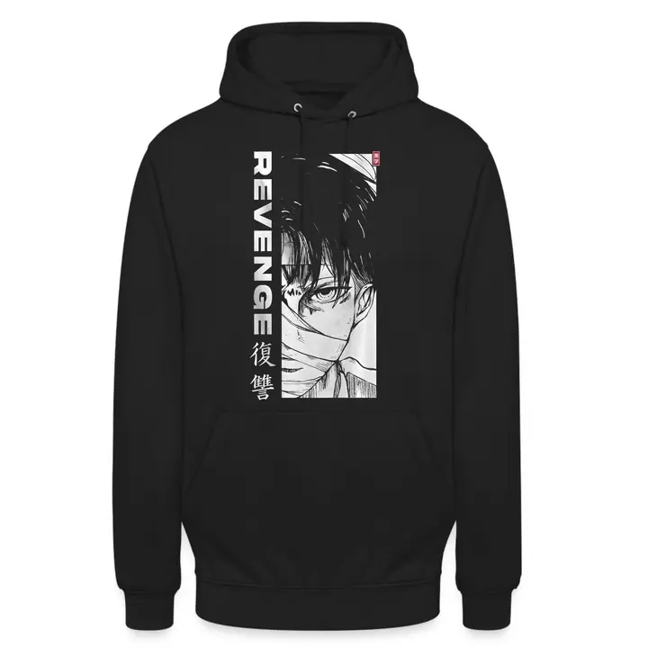 Sudadera con capucha Levi, ref. 105 (Unibly) — negro, talla