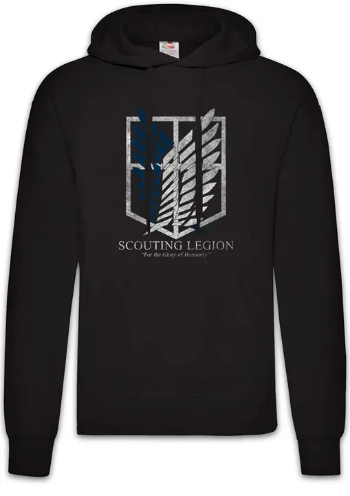 Sudadera con capucha «Scouting Legion» negra (Urban Backwoods)