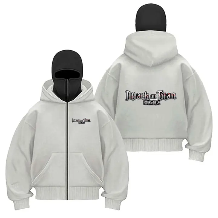 Sudadera con capucha unisex Attack Titan (WZYRZ) — modelo B