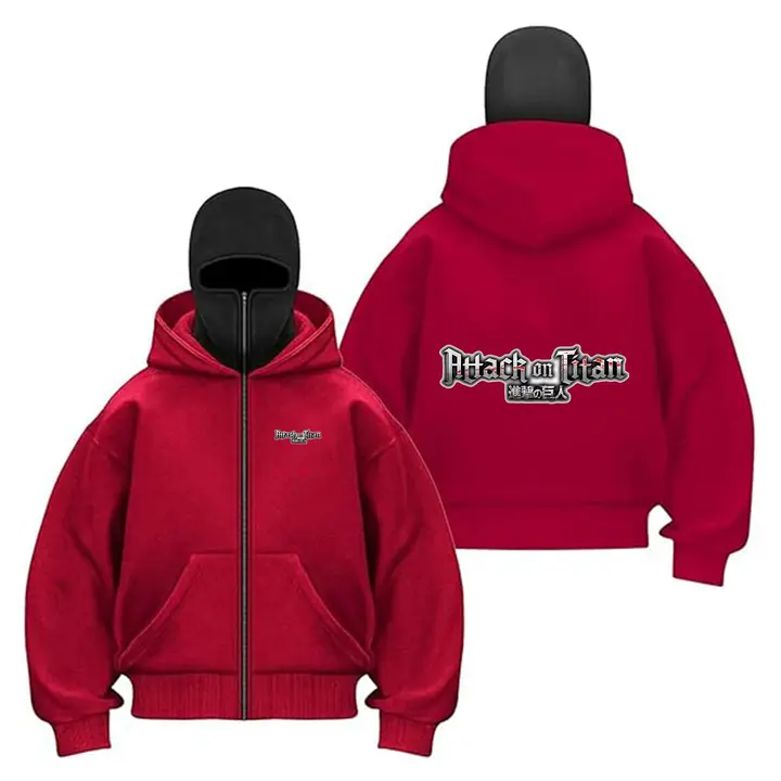 Sudadera con capucha unisex Attack Titan (WZYRZ) — modelo D, talla