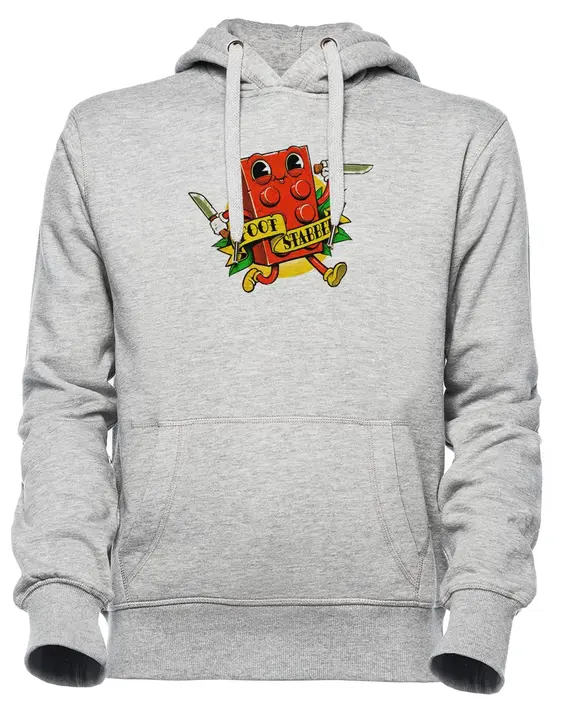 Sudadera con capucha «Wings of Freedom» (Luxogo) — gri