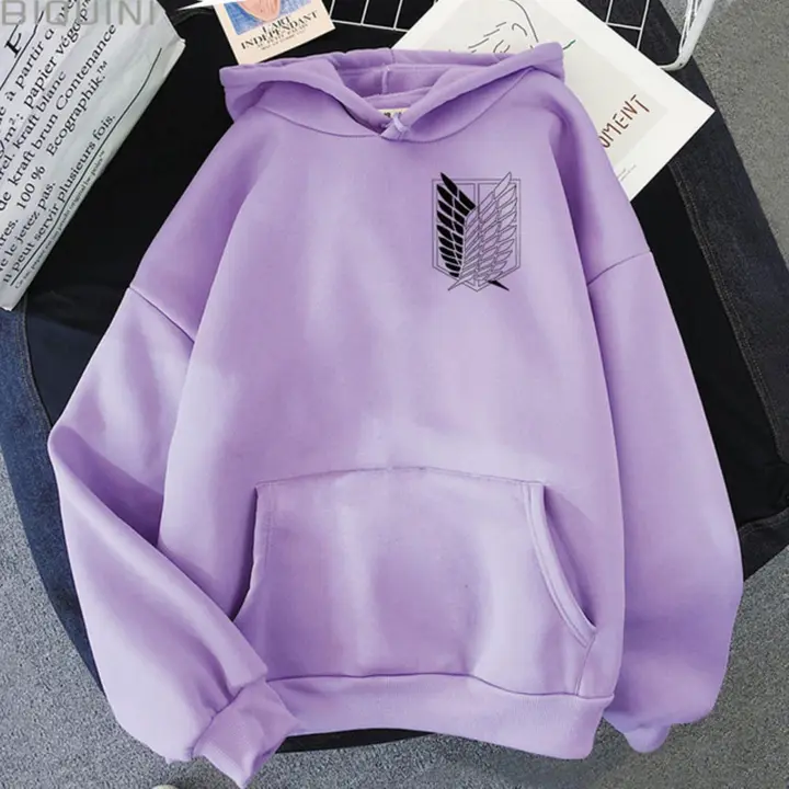 Sudadera holgada Shingeki no Kyojin (Yujun) — lila, talla