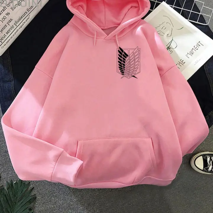 Sudadera holgada Shingeki no Kyojin (Yujun) — rosa, talla