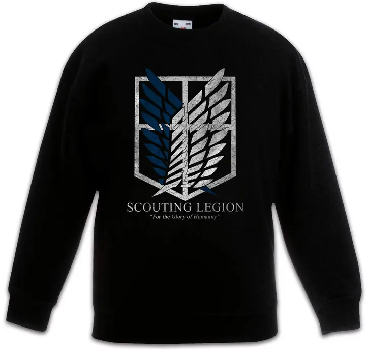 Sudadera infantil «Scouting Legion» (Urban Backwoods) — negro