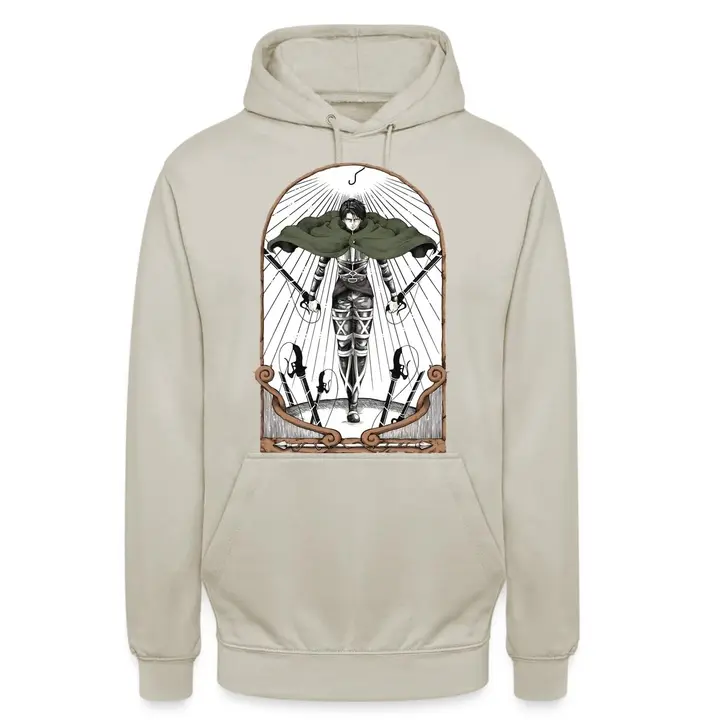 Sudadera Levi Ackerman «Anime Design» (Unibly) — piedra natural