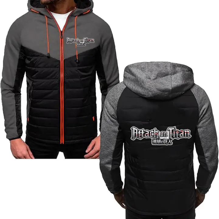 Sudadera patchwork con capucha Attack on Titan (MYYLY) — modelo D