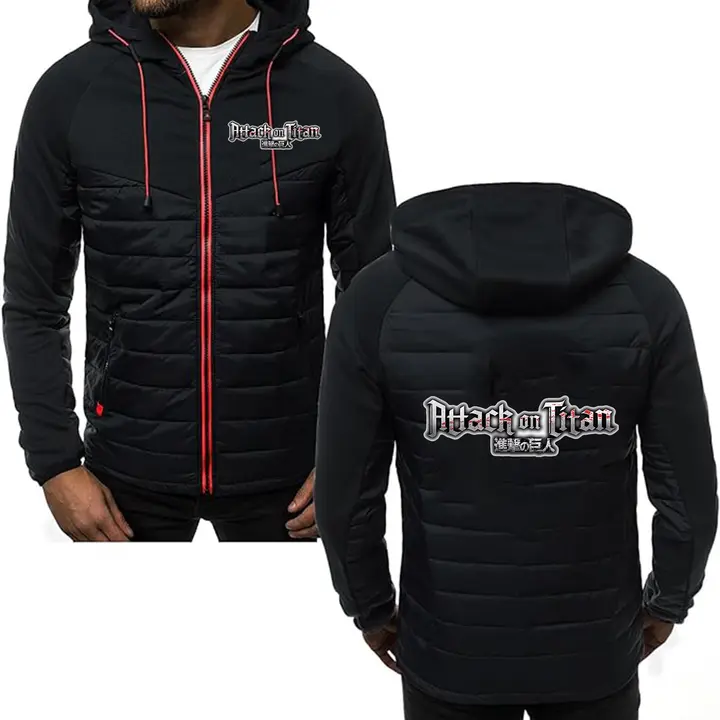 Sudadera patchwork con capucha Attack on Titan (MYYLY) — modelo F
