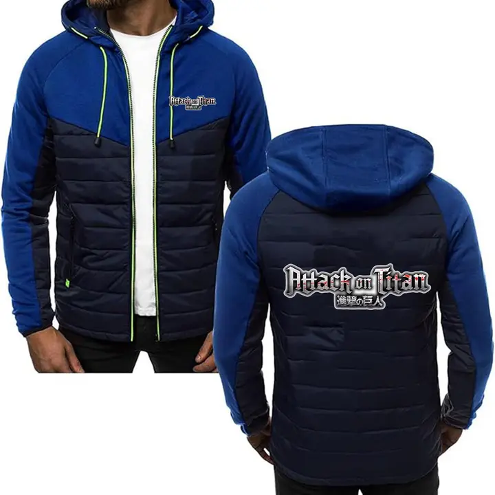 Sudadera patchwork con capucha Attack on Titan (MYYLY) — modelo E