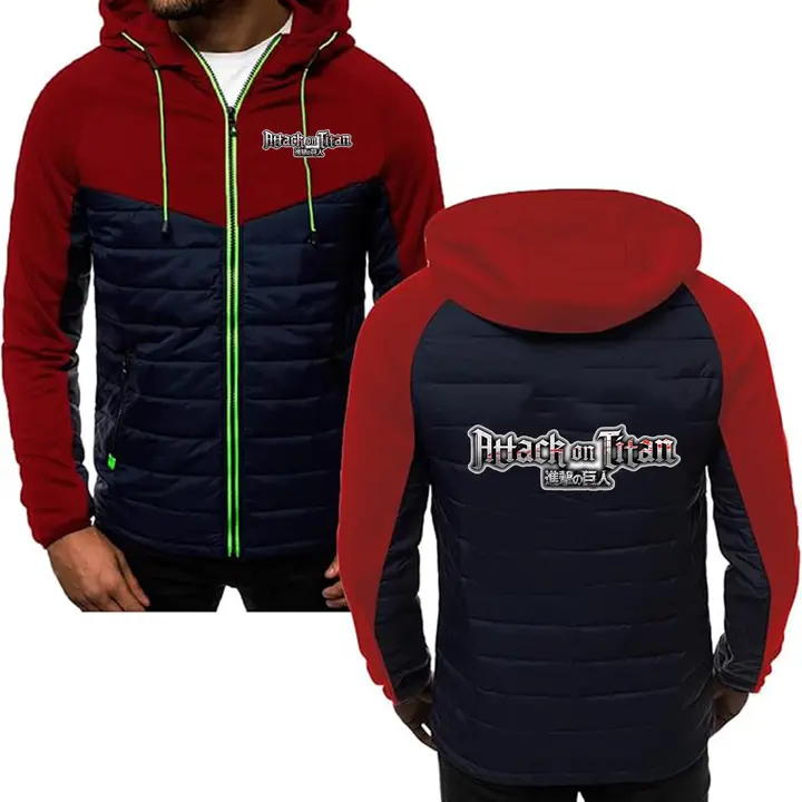 Sudadera patchwork con capucha Attack on Titan (MYYLY) — modelo C