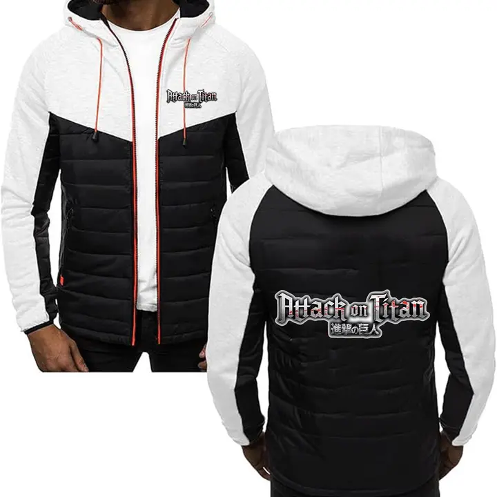 Sudadera patchwork con capucha Attack on Titan (MYYLY) — modelo A