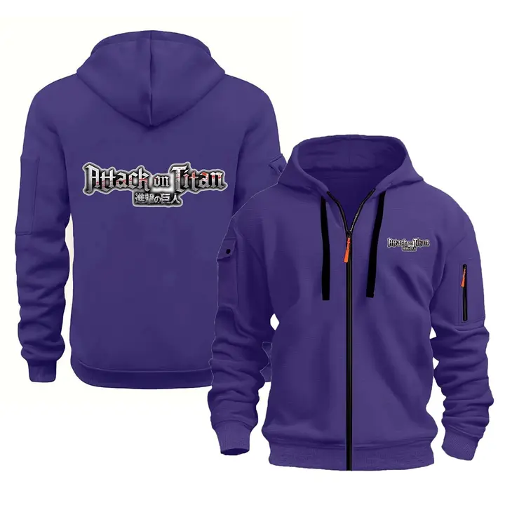 Sudadera polar con cremallera Attack on Titan (TUIAIFA) — modelo E