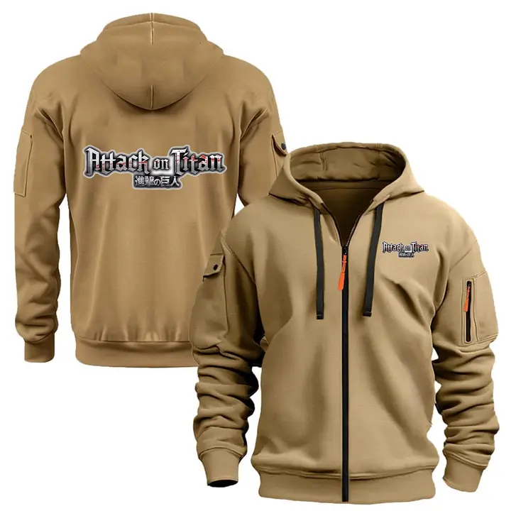 Sudadera polar con cremallera Attack on Titan (TUIAIFA) — modelo F