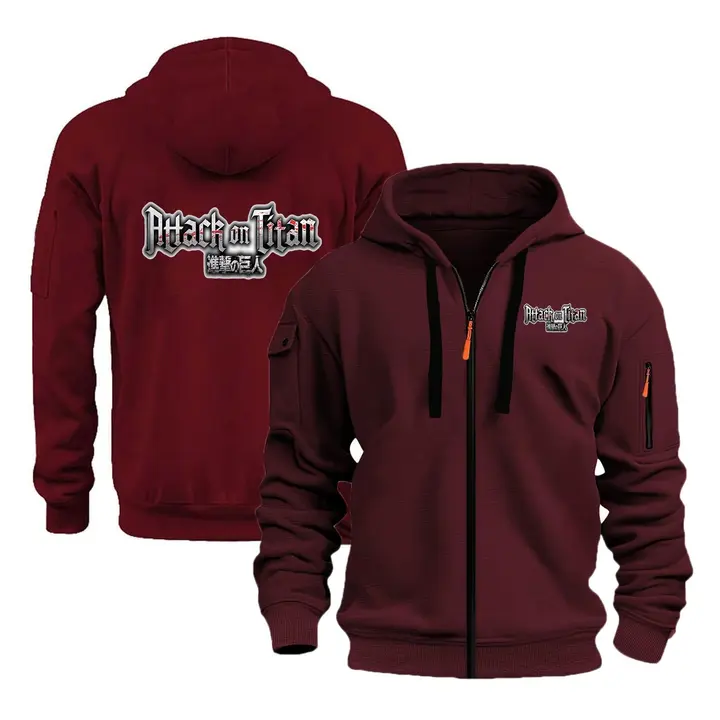 Sudadera polar con cremallera Attack on Titan (TUIAIFA) — modelo J