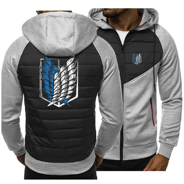 Sudadera polar patchwork Attack on Titan (MYYLY) — modelo A, talla