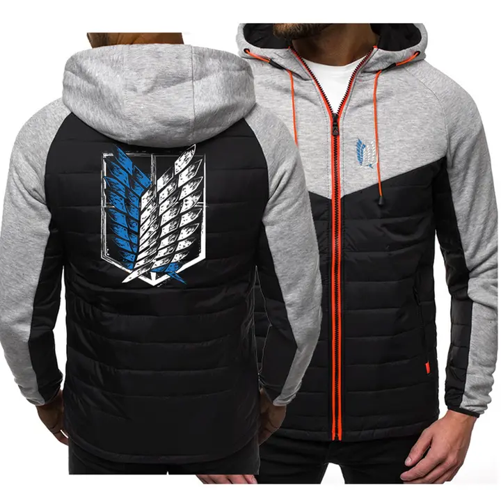Sudadera polar patchwork Attack on Titan (MYYLY) — modelo D, talla