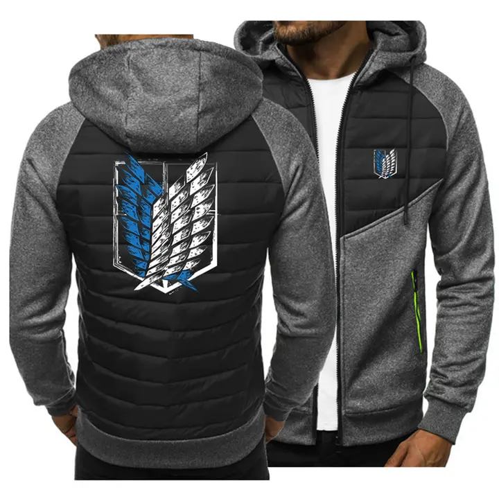 Sudadera polar patchwork Attack on Titan (MYYLY) — modelo E, talla