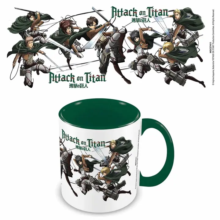 Taza Attack on Titan Temporada 3 en caja regalo, 315 ml (Pyramid)