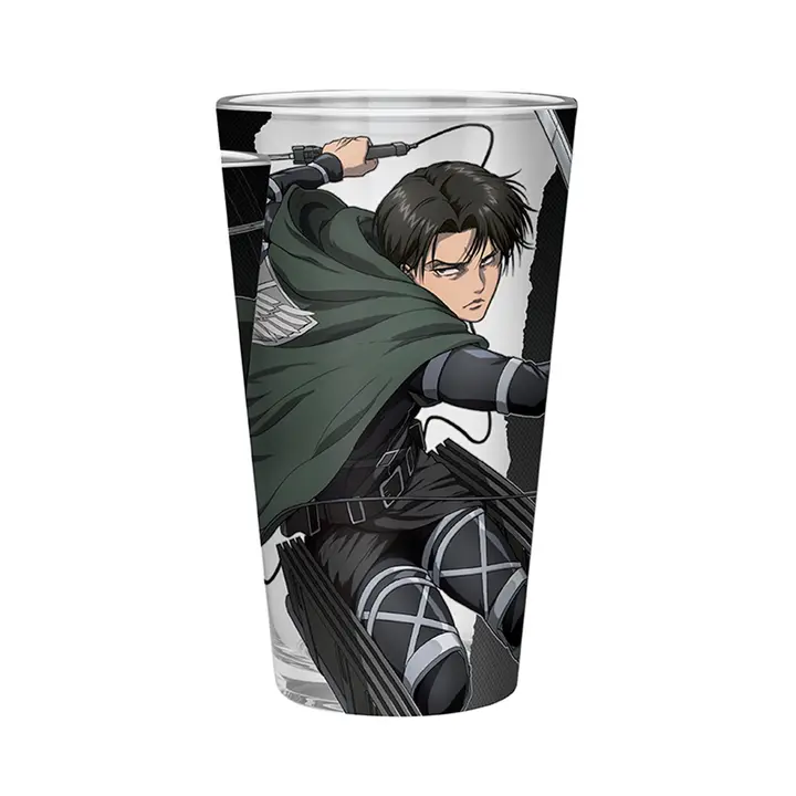 Vaso grande de cristal Levi Ackerman Temporada 4, 400 ml (ABYstyle)